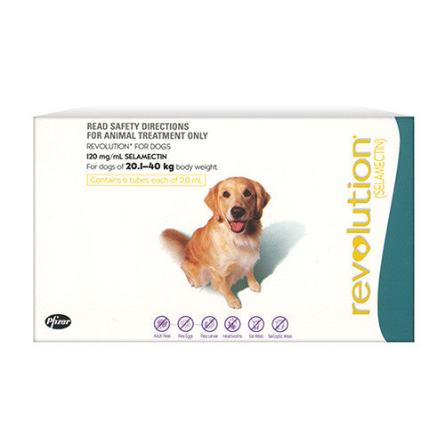 Revolution Flea Heartworm Treatment For Dog 20 40kg Gobles Pet and Grain Adelaide