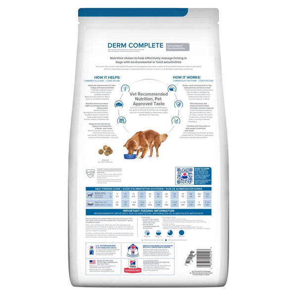 Hill s Prescription Diet Derm Complete Canine Dry Gobles