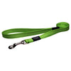 Rogz Long Fixed Utility Lead with Reflective Stitching - Lime - Various Sizes